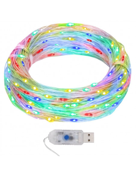 Micro Luci Fatate Sferiche 40m 400 LED Colorati 8 Funzioni