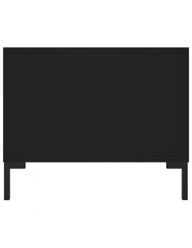 Tavolino da Salotto Nero 102x50x40 cm in Legno Multistrato