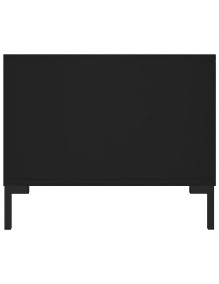 Tavolino da Salotto Nero 102x50x40 cm in Legno Multistrato