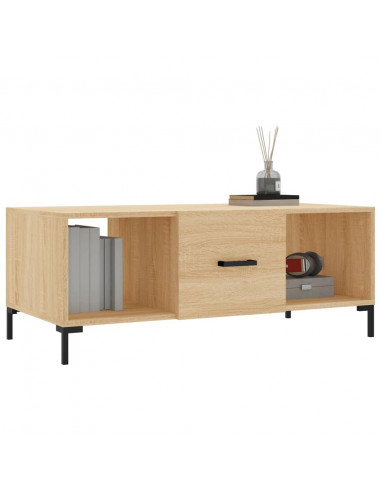 Tavolino da Salotto Rovere Sonoma 102x50x40cm Legno Multistrato