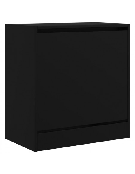 Scarpiera Nera 60x34x63,5 cm in Legno Multistrato