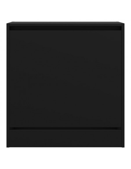 Scarpiera Nera 60x34x63,5 cm in Legno Multistrato