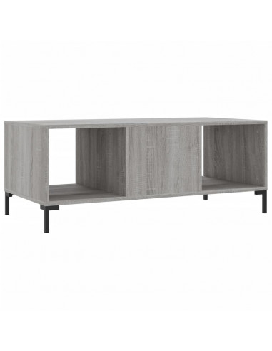 Tavolino da Salotto Grigio Sonoma 102x50x40cm Legno Multistrato