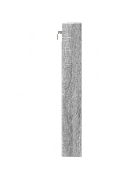Armadietto Vetrina Grigio Sonoma 80x8,5x58 cm Legno Multistrato