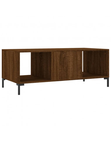 Tavolino Salotto Rovere Marrone 102x50x40 cm Legno Multistrato