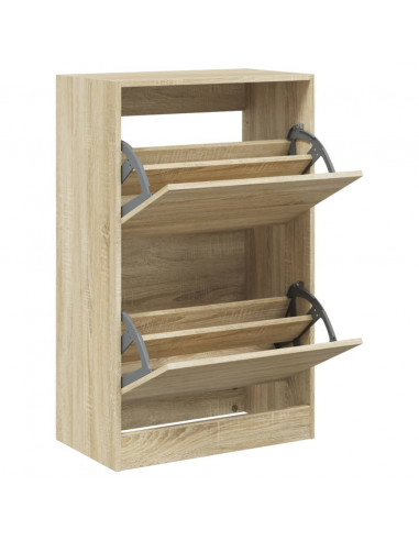 Scarpiera Rovere Sonoma 60x34x96,5 cm in Legno Multistrato