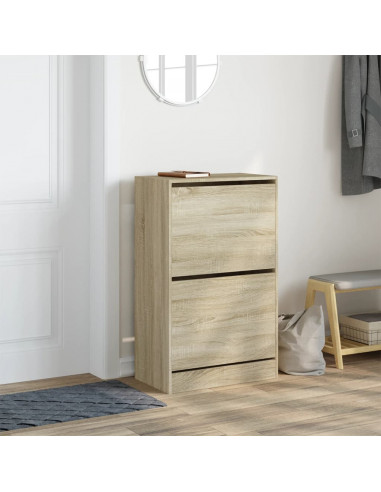 Scarpiera Rovere Sonoma 60x34x96,5 cm in Legno Multistrato