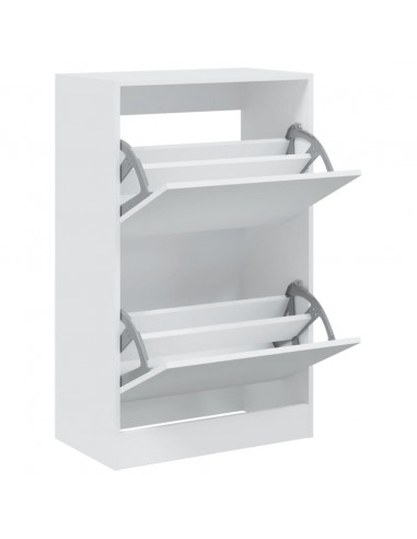 Scarpiera Bianca 60x34x96,5 cm in Legno Multistrato