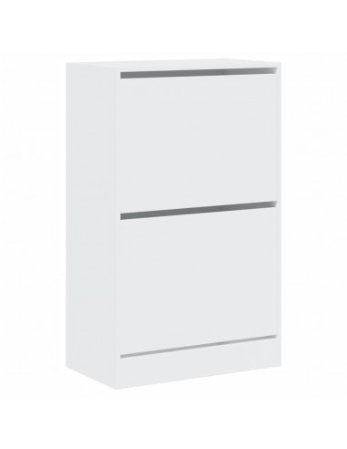 Scarpiera Bianca 60x34x96,5 cm in Legno Multistrato