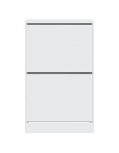 Scarpiera Bianca 60x34x96,5 cm in Legno Multistrato