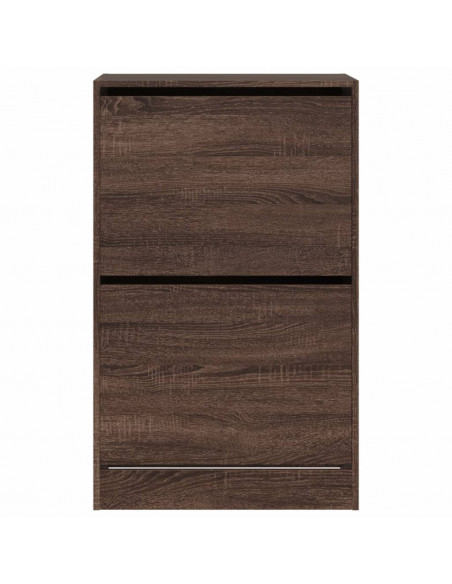Scarpiera Rovere Marrone 60x34x96,5 cm in Legno Multistrato