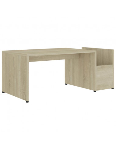 Tavolino da Salotto Rovere Sonoma 90x45x35 cm Legno Multistrato