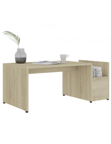 Tavolino da Salotto Rovere Sonoma 90x45x35 cm Legno Multistrato