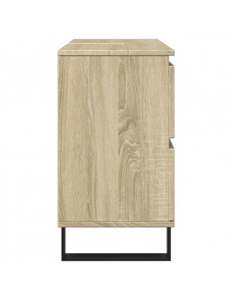 Mobile da Bagno Rovere Sonoma 80x33x60 cm in Legno Multistrato