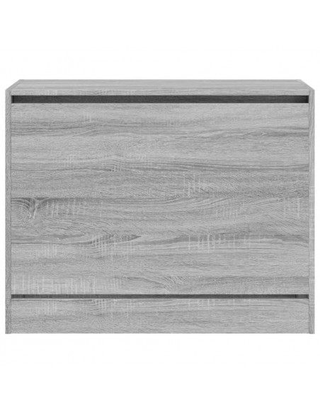 Scarpiera Grigio Sonoma 80x34x63 cm in Legno Multistrato