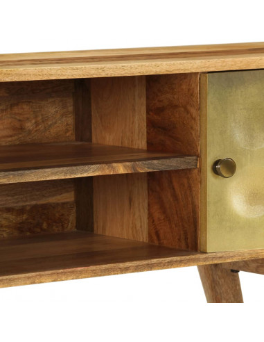 Mobile Porta TV in Legno Massello di Mango 120x30x45 cm