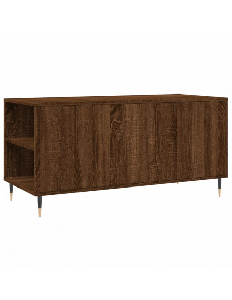Tavolino Salotto Rovere Marrone 102x44,5x50cm Legno Multistrato