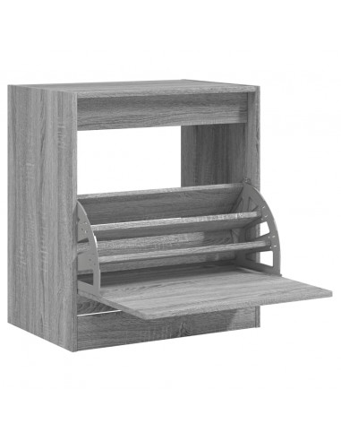 Scarpiera Grigio Sonoma 60x42x69 cm in Legno Multistrato