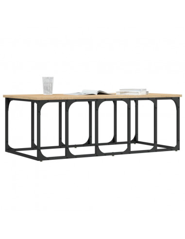 Tavolino Salotto Rovere Sonoma 100x50x35,5cm Legno Multistrato