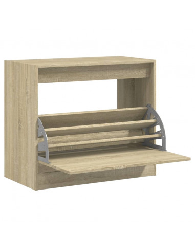 Scarpiera Rovere Sonoma 80x42x69 cm in Legno Multistrato