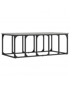 Tavolino Salotto Grigio Sonoma 100x50x35,5cm Legno Multistrato 2