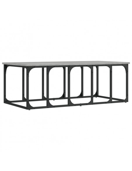 Tavolino Salotto Grigio Sonoma 100x50x35,5cm Legno Multistrato
