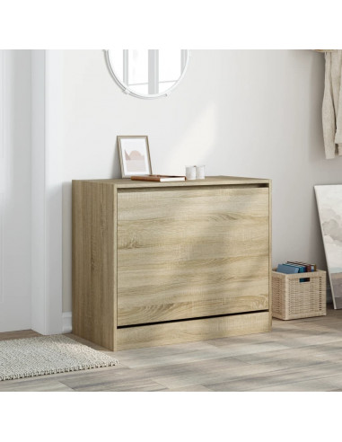 Scarpiera Rovere Sonoma 80x42x69 cm in Legno Multistrato