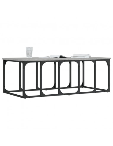 Tavolino Salotto Grigio Sonoma 100x50x35,5cm Legno Multistrato