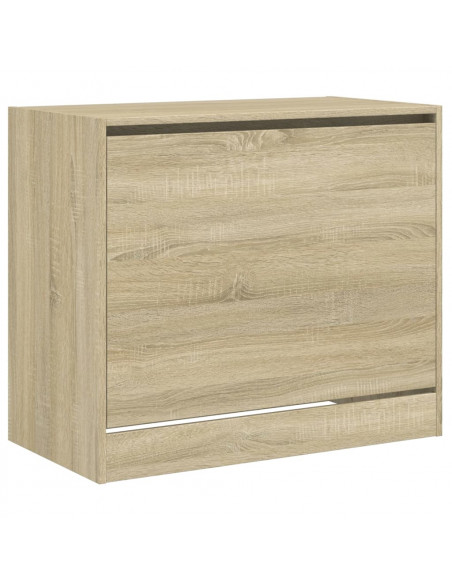 Scarpiera Rovere Sonoma 80x42x69 cm in Legno Multistrato