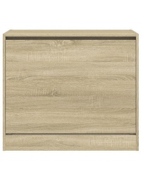 Scarpiera Rovere Sonoma 80x42x69 cm in Legno Multistrato