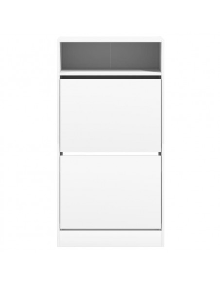 Scarpiera Bianca 60x34x116 cm in Legno Multistrato