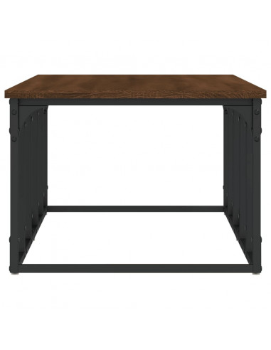 Tavolino Salotto Rovere Marrone 100x50x35,5cm Legno Multistrato