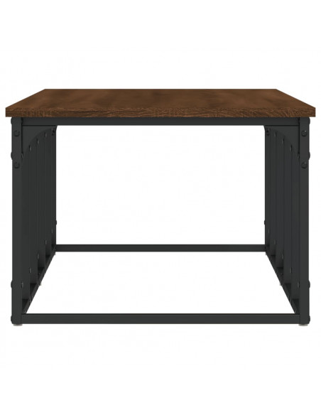 Tavolino Salotto Rovere Marrone 100x50x35,5cm Legno Multistrato