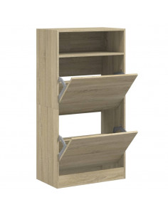 Scarpiera Rovere Sonoma 60x34x116 cm in Legno Multistrato 2