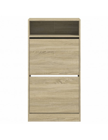 Scarpiera Rovere Sonoma 60x34x116 cm in Legno Multistrato