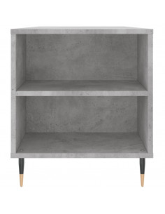 Tavolino Salotto Grigio Cemento 102x44,5x50cm Legno Multistrato 2