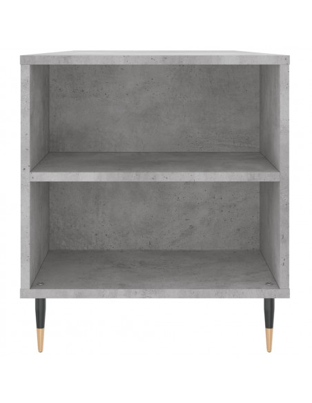 Tavolino Salotto Grigio Cemento 102x44,5x50cm Legno Multistrato