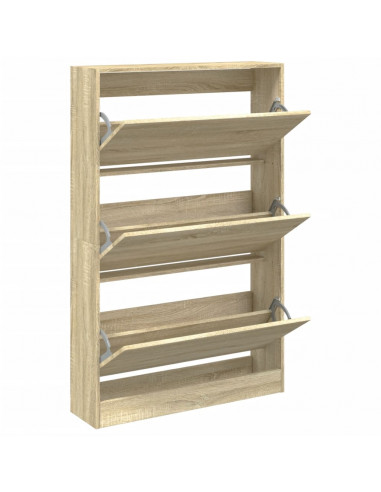 Scarpiera Rovere Sonoma 80x21x125,5 cm in Legno Multistrato