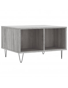 Tavolino da Salotto grigio sonoma 60x50x36,5 cm in Multistrato 2