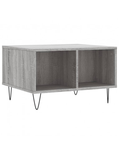 Tavolino da Salotto grigio sonoma 60x50x36,5 cm in Multistrato