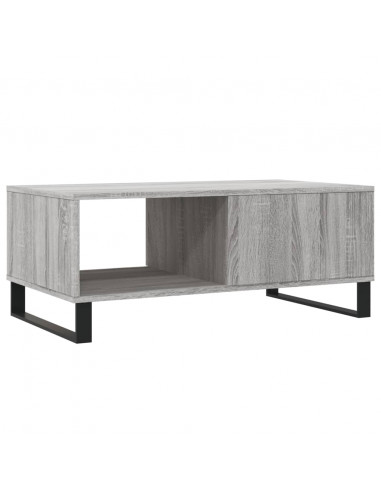 Tavolino Salotto Grigio Sonoma 90x50x36,5 cm Legno Multistrato
