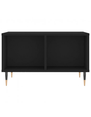 Tavolino da Salotto Nero 60x50x36,5 cm in Legno Multistrato