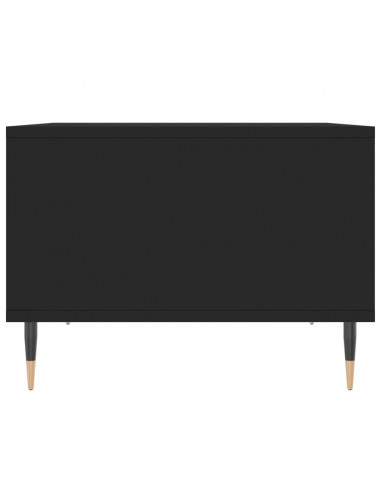 Tavolino da Salotto Nero 60x50x36,5 cm in Legno Multistrato