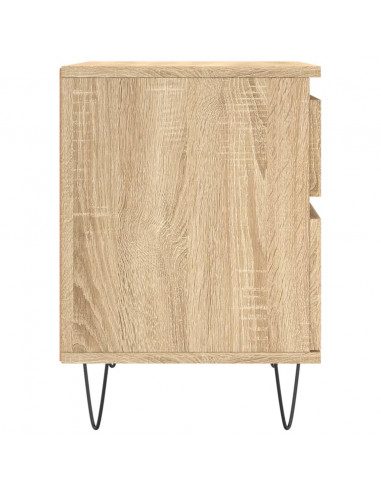 Comodino Rovere Sonoma 40x35x50 cm in Legno Multistrato