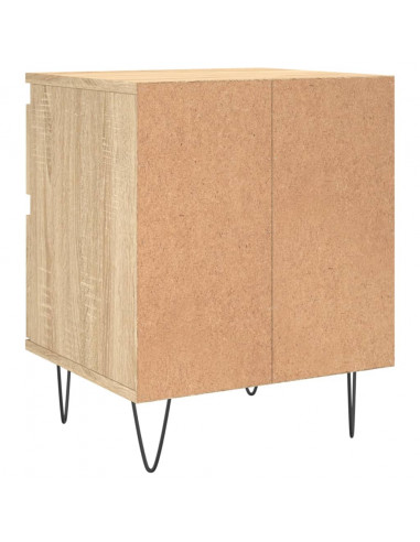 Comodino Rovere Sonoma 40x35x50 cm in Legno Multistrato