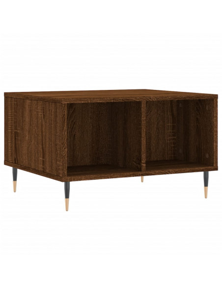 Tavolino da Salotto Rovere Marrone 60x50x36,5 cm in Multistrato