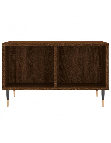Tavolino da Salotto Rovere Marrone 60x50x36,5 cm in Multistrato