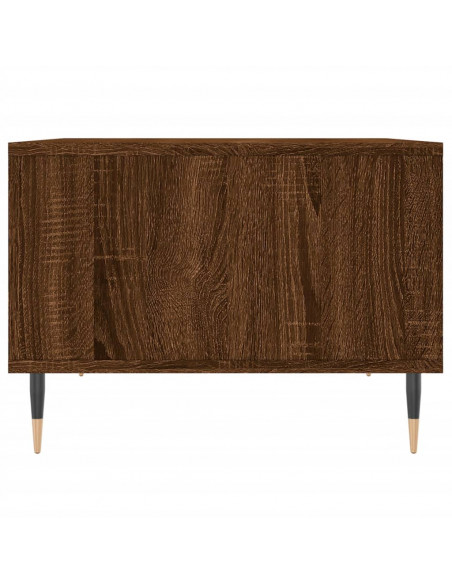 Tavolino da Salotto Rovere Marrone 60x50x36,5 cm in Multistrato