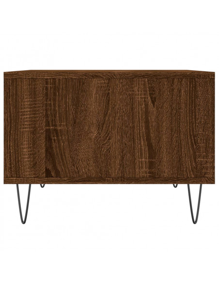 Tavolino da Salotto Rovere Marrone 60x50x36,5 cm in Multistrato