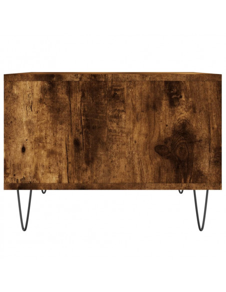 Tavolino da Salotto Rovere Fumo 60x50x36,5 cm Legno Multistrato